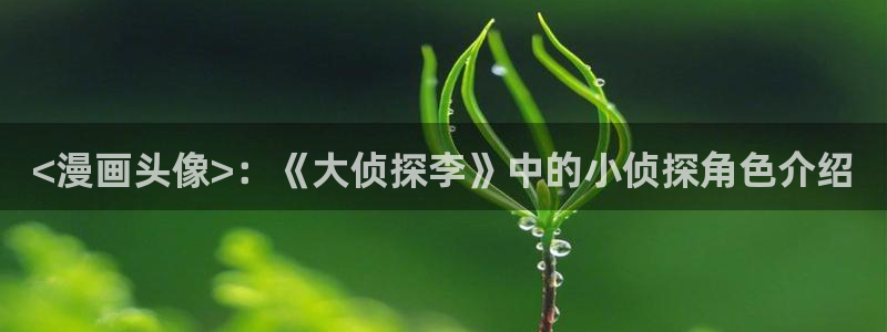 香蕉漫画怎么安装：<漫画头像>：《大侦探李》中的小侦探角色介绍